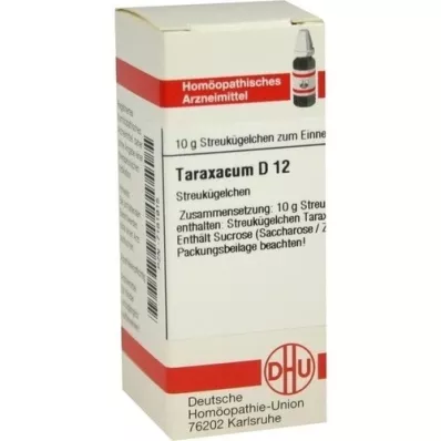 TARAXACUM D 12 glóbulos, 10 g