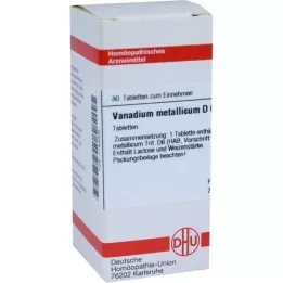 VANADIUM METALLICUM D 6 pastillas, 80 uds