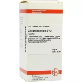 ZINCUM CHLORATUM D 12 comprimidos, 200 uds