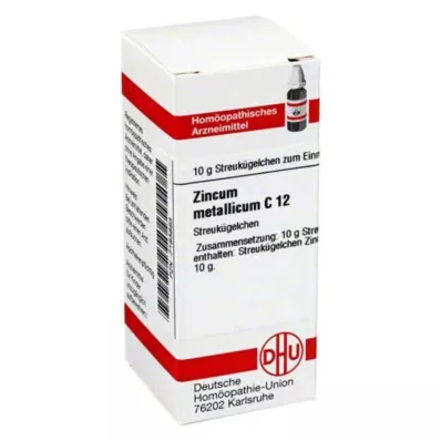 DHU Zincum Metallicum C 12 glóbulos, 10 g