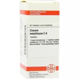 ZINCUM METALLICUM C 6 comprimidos, 80 uds