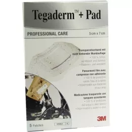 TEGADERM 3M Plus Pad 5x7 cm Ready made.3582NP, 5 pcs