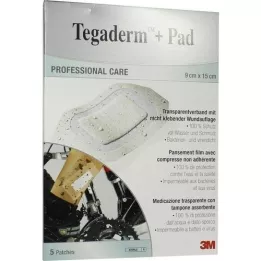 TEGADERM 3M Plus Pad 9x15 cm Listo.3589NP, 5 pzs