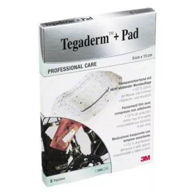 Tegaderm 3M Plus Pad 9x15cm Yeso 3589NP, 5 ST