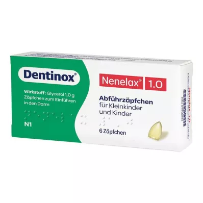 Supositorios Nene Lax 1.0 para niños pequeños, 6 piezas Supositorios Nene Lax 1.0 para niños pequeños, 6 piezas