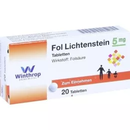 FOL Lichtenstein 5 mg comprimidos, 20 uds