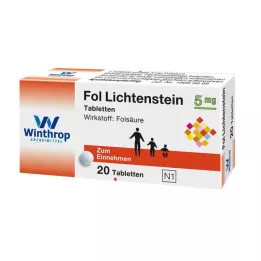 FOL Lichtenstein 5 mg comprimidos, 20 uds