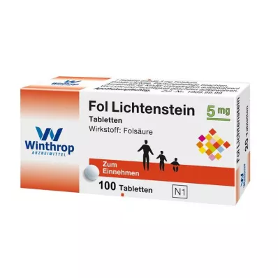 Fol Lichtenstein 5 mg tabletas, 100 st