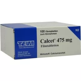CALCET 475 mg comprimidos recubiertos con película, 100 uds