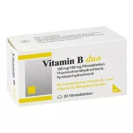 VITAMIN B DUO Comprimidos recubiertos con película, 20 uds