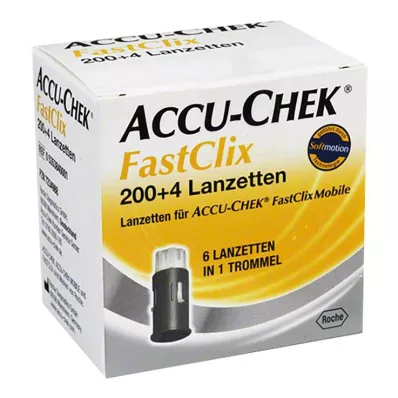 ACCU-CHEK Lancetas FastClix, 204 unidades