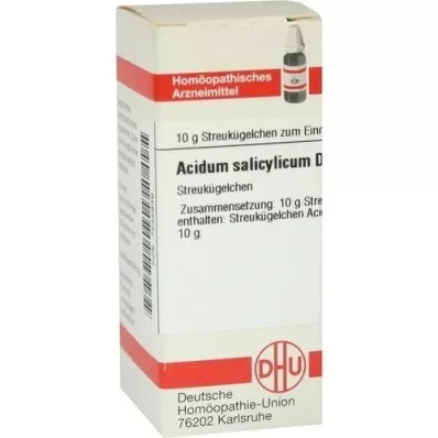 ACIDUM SALICYLICUM D 4 glóbulos, 10 g