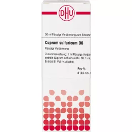 CUPRUM SULFURICUM D 6 Dilución, 50 ml