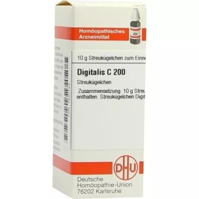 DIGITALIS C 200 glóbulos, 10 g