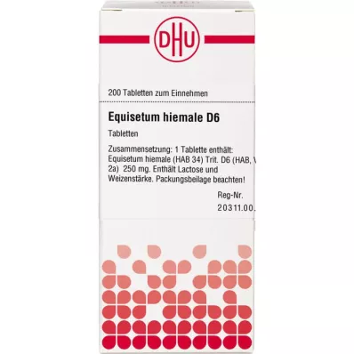 EQUISETUM HIEMALE D 6 pastillas, 200 uds