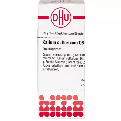 KALIUM SULFURICUM C 6 glóbulos, 10 g
