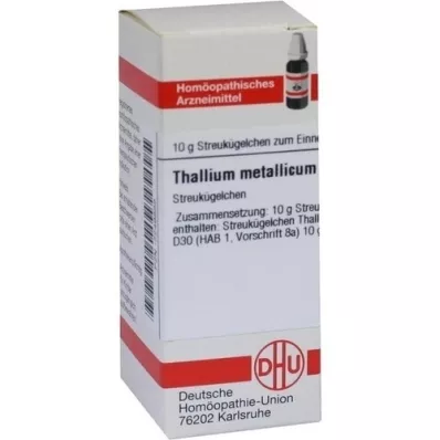 THALLIUM METALLICUM D 30 glóbulos, 10 g