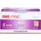 IME-Cánula fina universal para pluma 31 G 8 mm, 100 uds