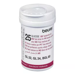 BEURER Tiras reactivas de glucosa en sangre GL32/GL34/BGL60, 50 unidades