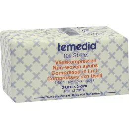 Compresas polares de 5x5 cm no esterilizadas, 4 pliegues, 100 unidades