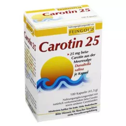 CAROTIN 25 cápsulas de oro fino, 100 unidades