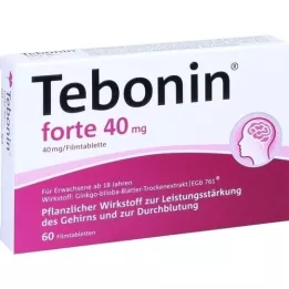TEBONIN forte 40 mg comprimidos recubiertos con película, 60 uds