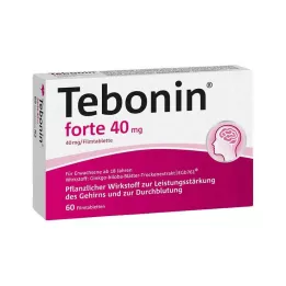 TEBONIN forte 40 mg comprimidos recubiertos con película, 60 uds