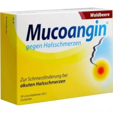 MUCOANGIN Pastillas de 20 mg de bayas silvestres, 18 uds