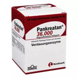 Pankreatan 36.000 cápsulas gastrorresistentes, 50 piezas