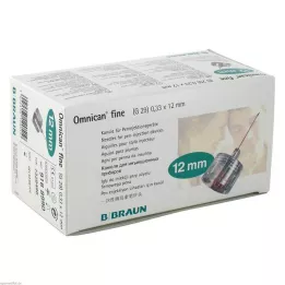 OMNICAN cánula fina Pen 0,33x12 mm, 100 uds