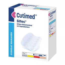 CUTIMED Apósito de espuma Siltec 15x15 cm no adhesivo, 12 uds