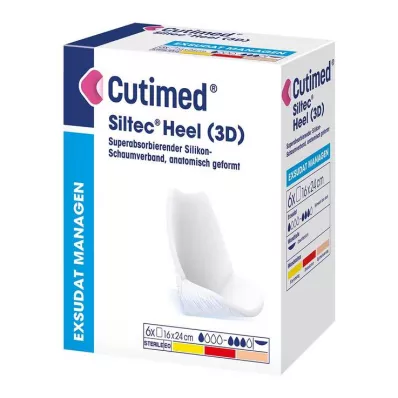 Compresas Cutimed Siltec Heel 3D 16x24 cm, 6 piezas