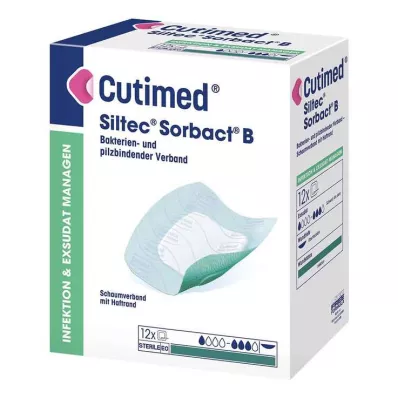 Vendaje Cutimed Siltec Sorbact PU-12,5x12,5 cm, 12 piezas