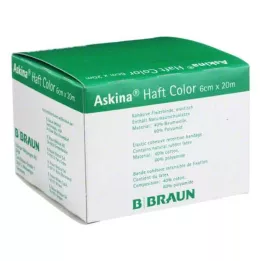 ASKINA Venda adhesiva color 6 cmx20 m amarilla, 1 ud