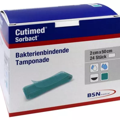 Tamponadas Sorbact Cutimed 2x50 cm, 24 PCS