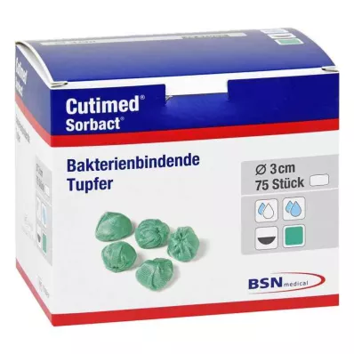 CUTIMED Hisopos Sorbact tamaño nuez, 75 uds