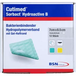 CUTIMED Sorbact Hydroactive B Gel-V.7x8,5 cm adhesivo, 12 uds