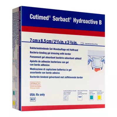 Cutimed Sorbact Hydroactive B Gel-V.7x8.5 cm pegajoso, 12 st