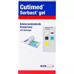 CUTIMED Compresas de gel Sorbact 7,5x15 cm, 12 uds