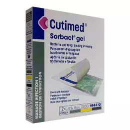 CUTIMED Compresas de gel Sorbact 7,5x15 cm, 12 uds
