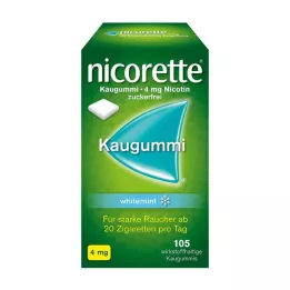 NICORETTE Chicle 4 mg menta blanca, 105 unidades