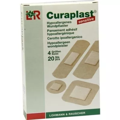 CURAPLAST Tiras sensibles surtidas, 20 uds