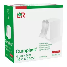 CURAPLAST Vendaje para heridas, sensible 4 cm x 5 m, 1 ud