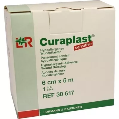 CURAPLAST Vendaje para heridas, sensible 6 cm x 5 m, 1 ud