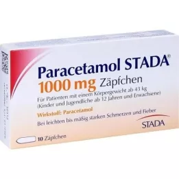 PARACETAMOL STADA 1000 mg supositorio, 10 uds