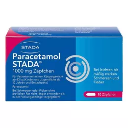 PARACETAMOL STADA 1000 mg supositorio, 10 uds