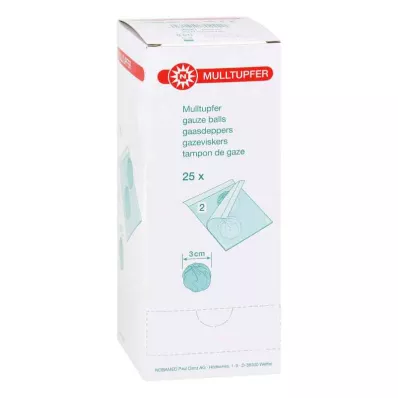 MULLTUPFER estéril tamaño ciruela, 25X2 uds