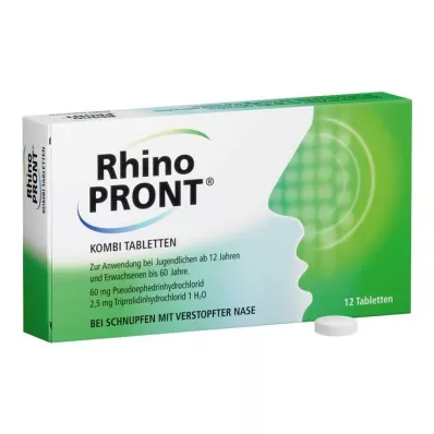 Tabletas combinadas RhinoPRONT®, 12 piezas