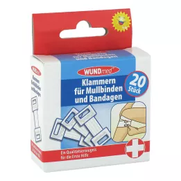 KLAMMERN f.Mulbinden+vendas, 20 uds