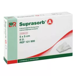 SUPRASORB A Alginato de calcio Compr.5x5 cm, 8 uds